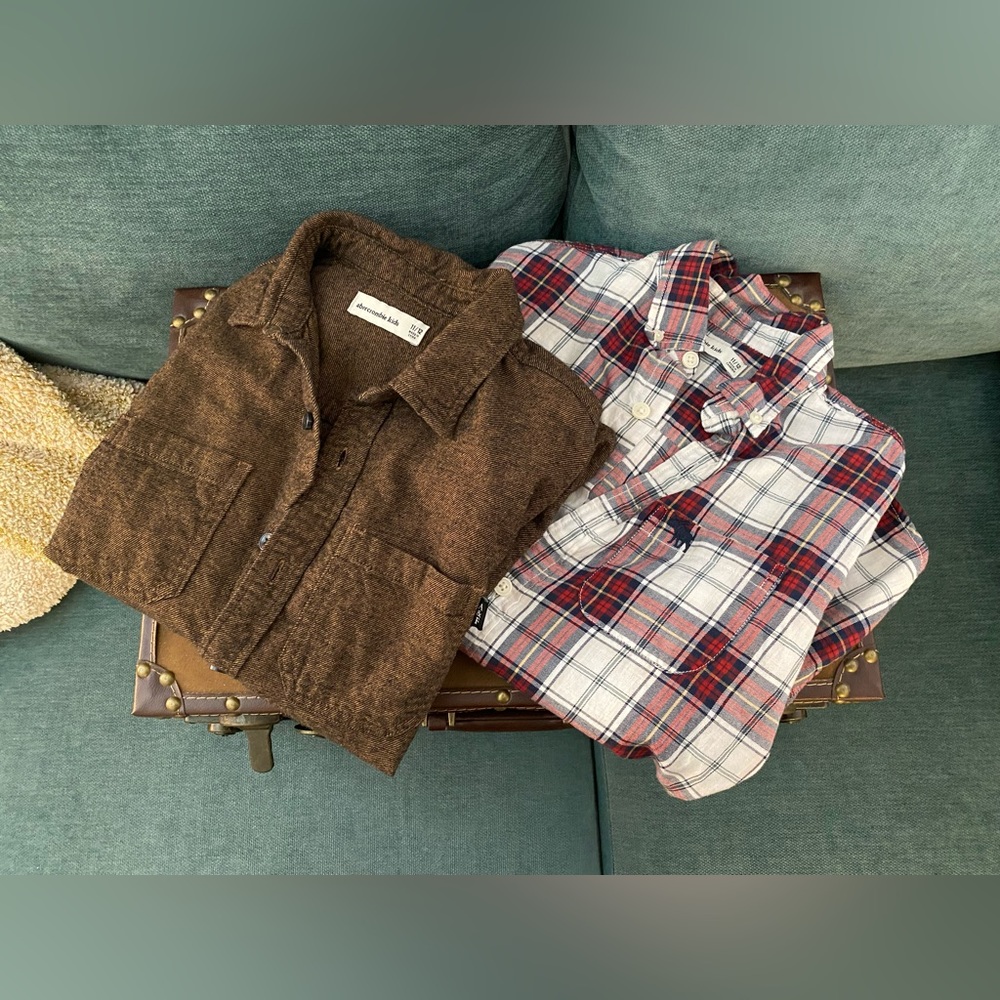Lot of 2 11/12 Abercrombie Kids Boy’s Button downs